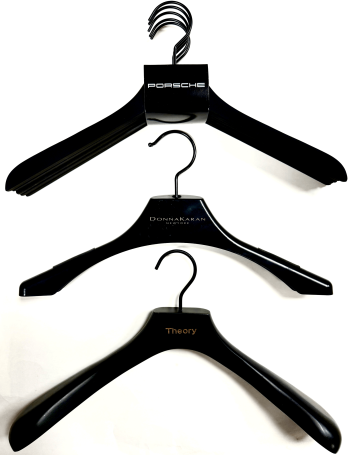 Black Rubber Coated Hangers